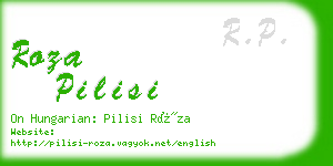 roza pilisi business card